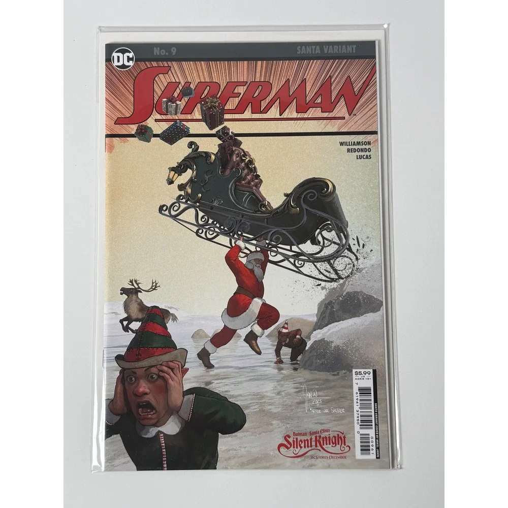 DC Comics Superman No. 9 Santa Variant Mikel Janin Homage Cover 2023 Modern Age